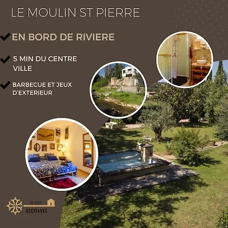 Moulin St Pierre Bord De Riviere * Limoux